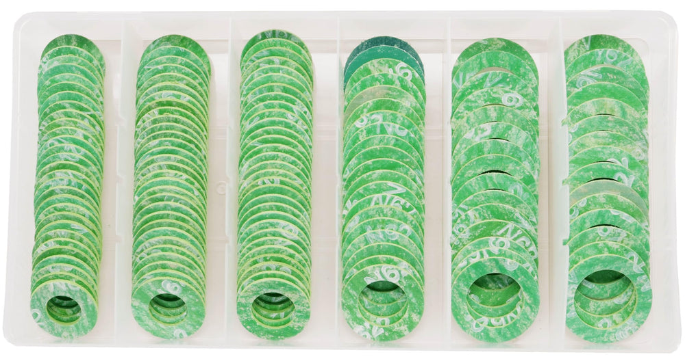 Dsnaduo green gasket kit in box for easy storage and quick replacements.