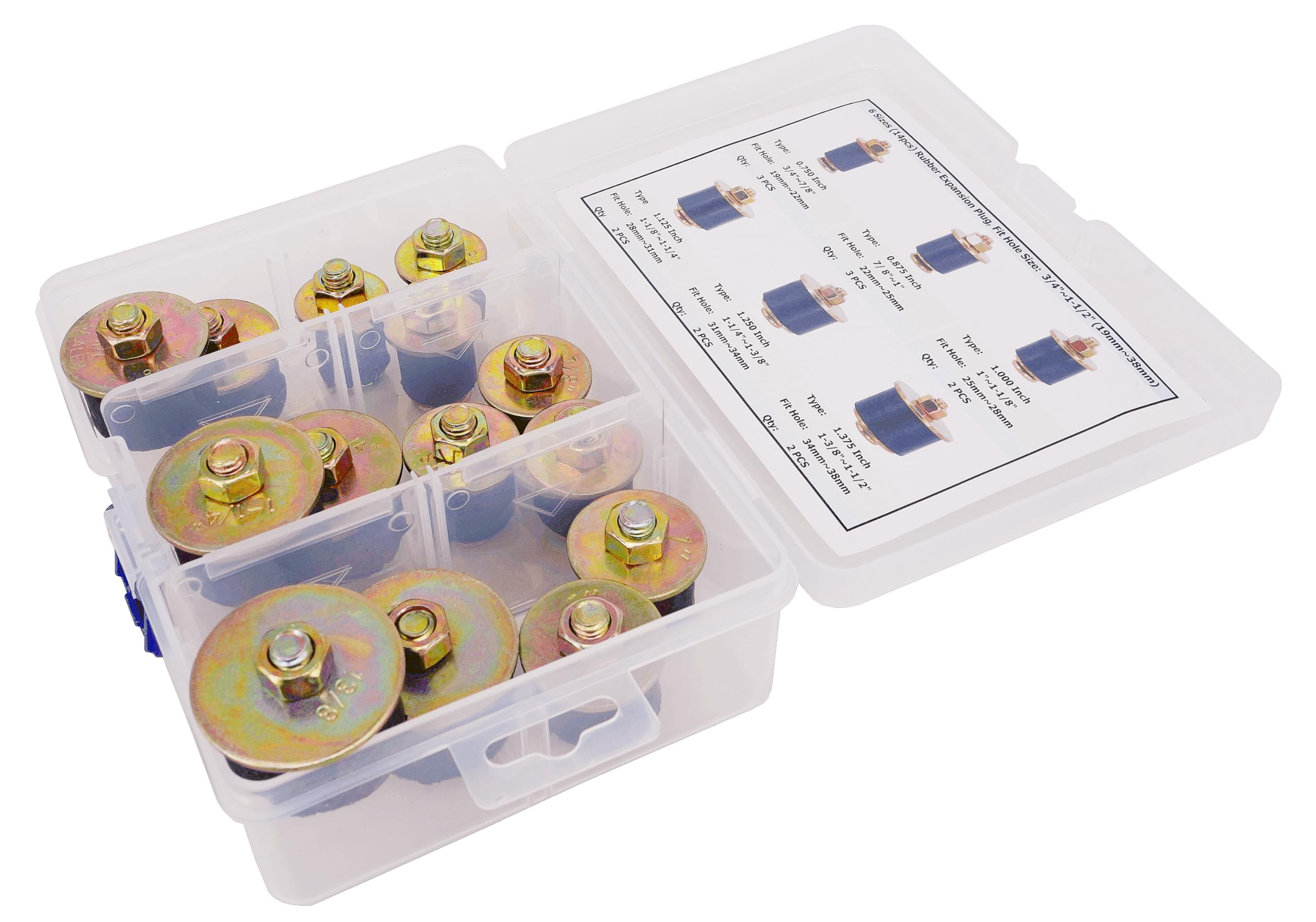 Dsnaduo 1-1/8 to 1-1/4 inch range for automotive sealing.