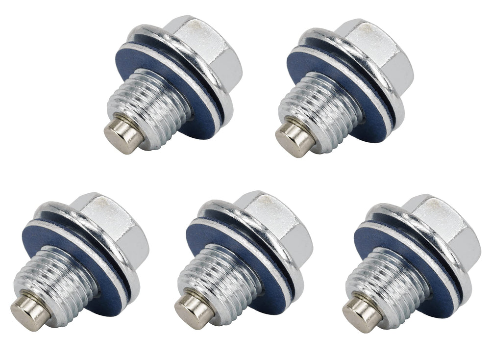 Dsnaduo magnetic oil drain plug pack front view for durable engine protection