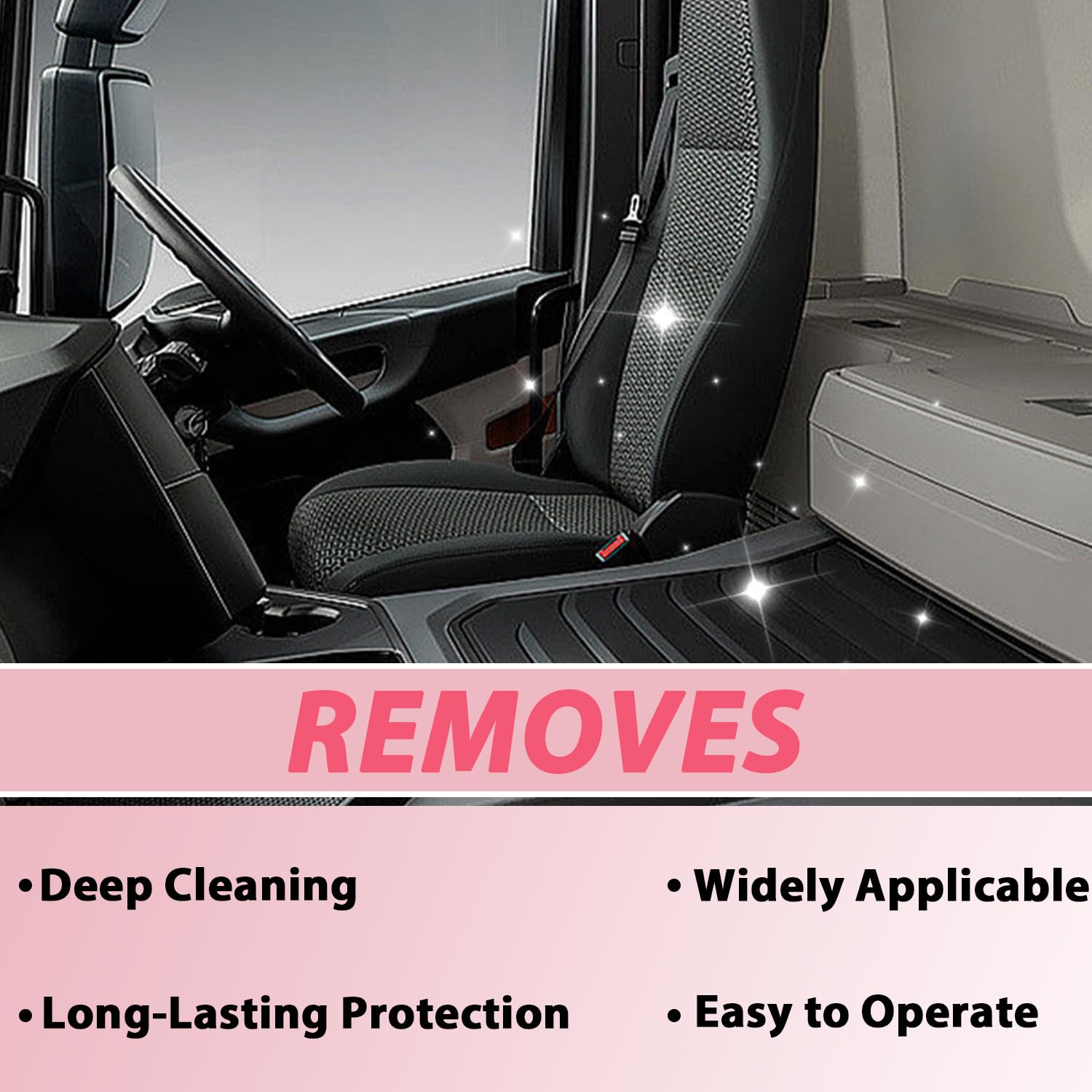 Dssuoa dashboard cleaner in use on plastic trim.