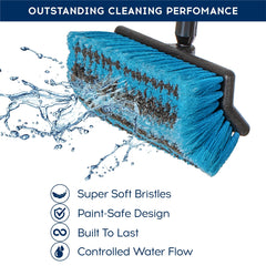 DSV Standard 50-inch aluminum rod provides rigid support during cleaning