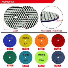 DT-DIATOOL dry diamond pad for granite polishing delivers smooth results.