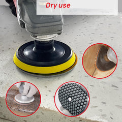 DT-DIATOOL dry diamond pad for quartz polishing in dry mode.