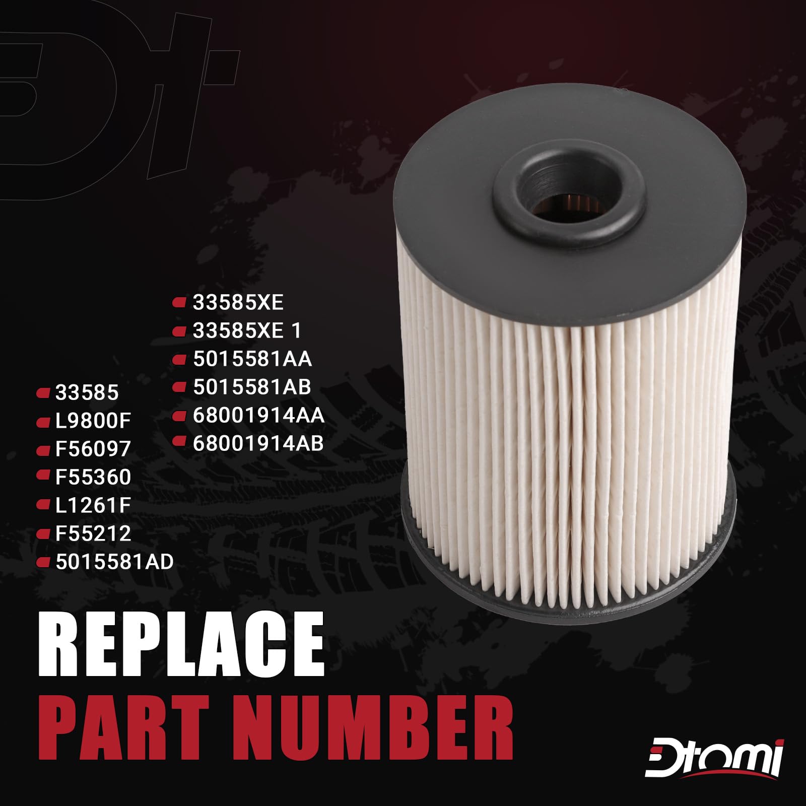 Dtomi 59 Cummins fuel-filter for Ram 4000 — durable housing for heavy use