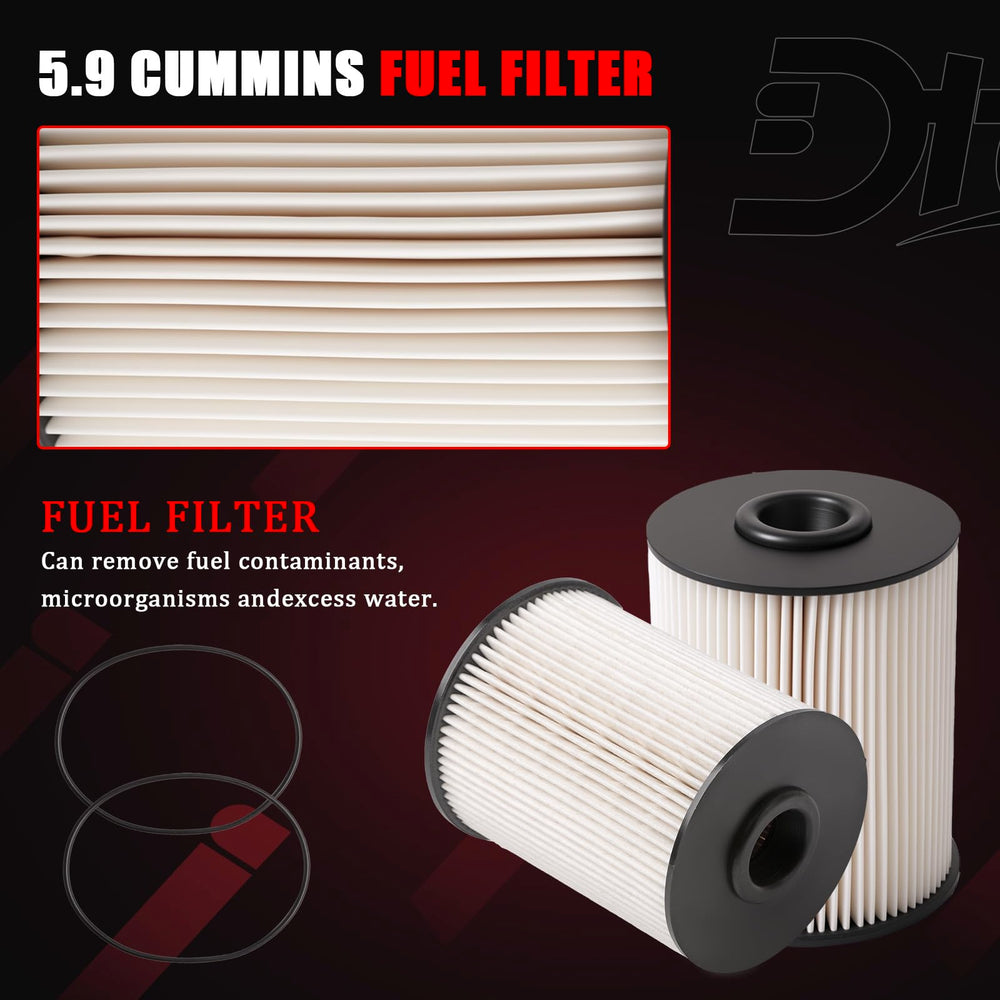 Dtomi advanced-filtration-media fuel-filter traps dirt and debris for cleaner fuel flow
