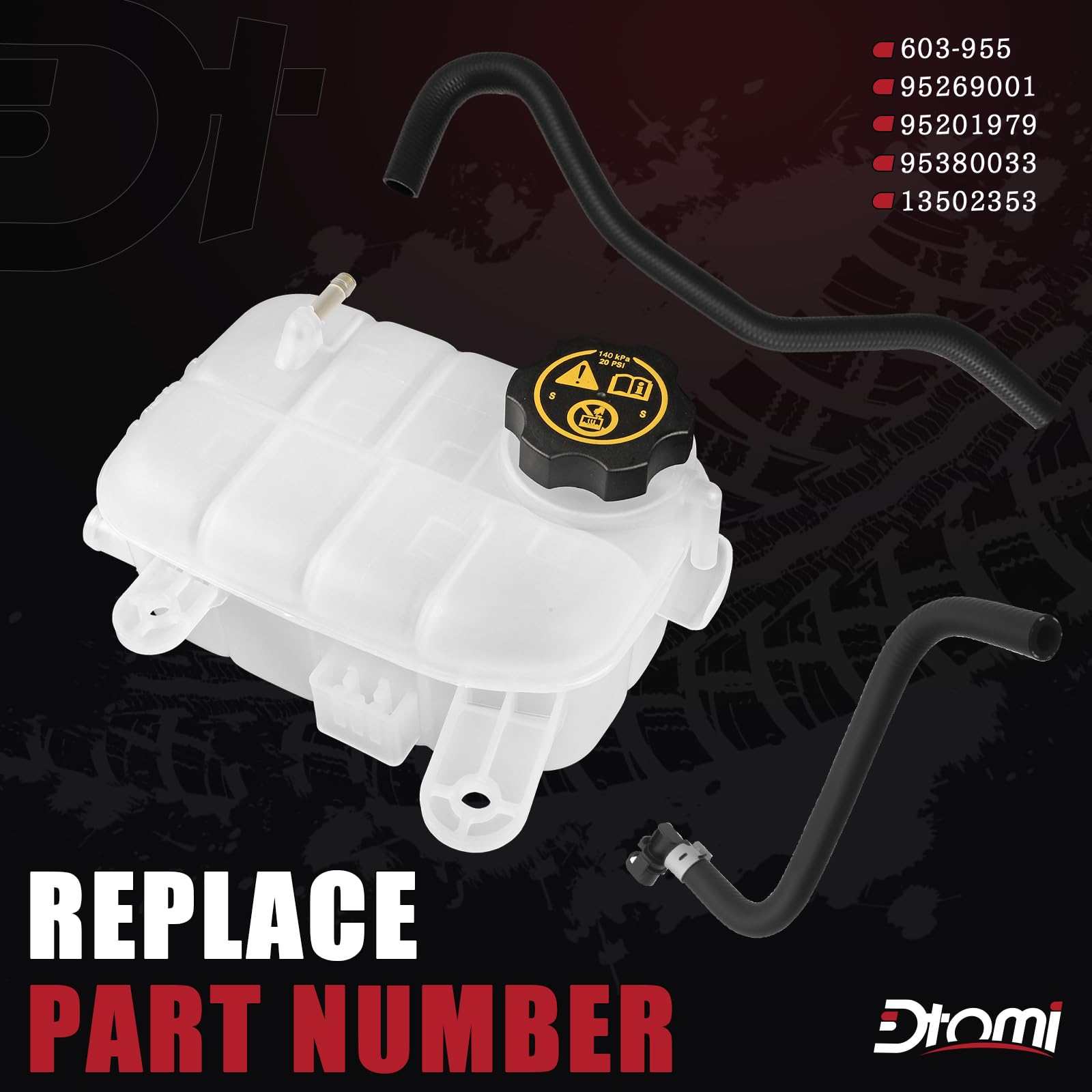 Dtomi air bleed hose ensures proper venting for smooth coolant circulation