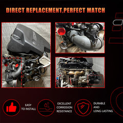 Dtomi air intake hose BMW front view highlights compact, durable design
