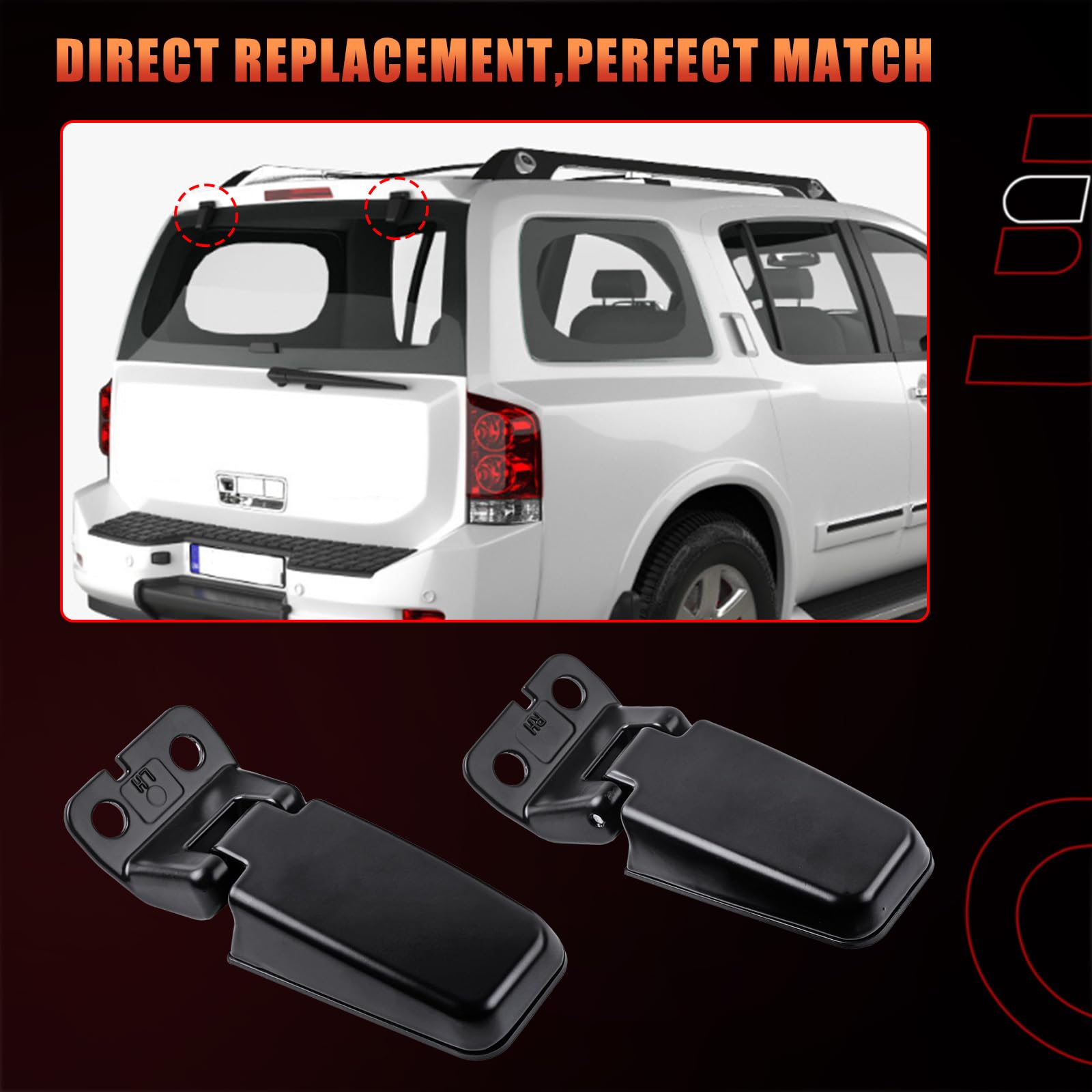Dtomi aluminum alloy construction highlights durable, long-lasting hinges.