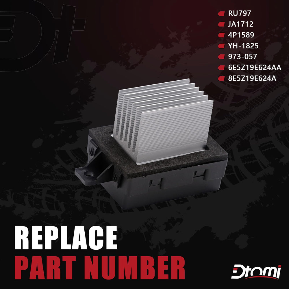Dtomi blower motor resistor connector close-up for easy installation