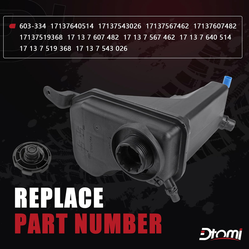 Dtomi coolant reservoir cap for BMW E90-E93 provides secure seal