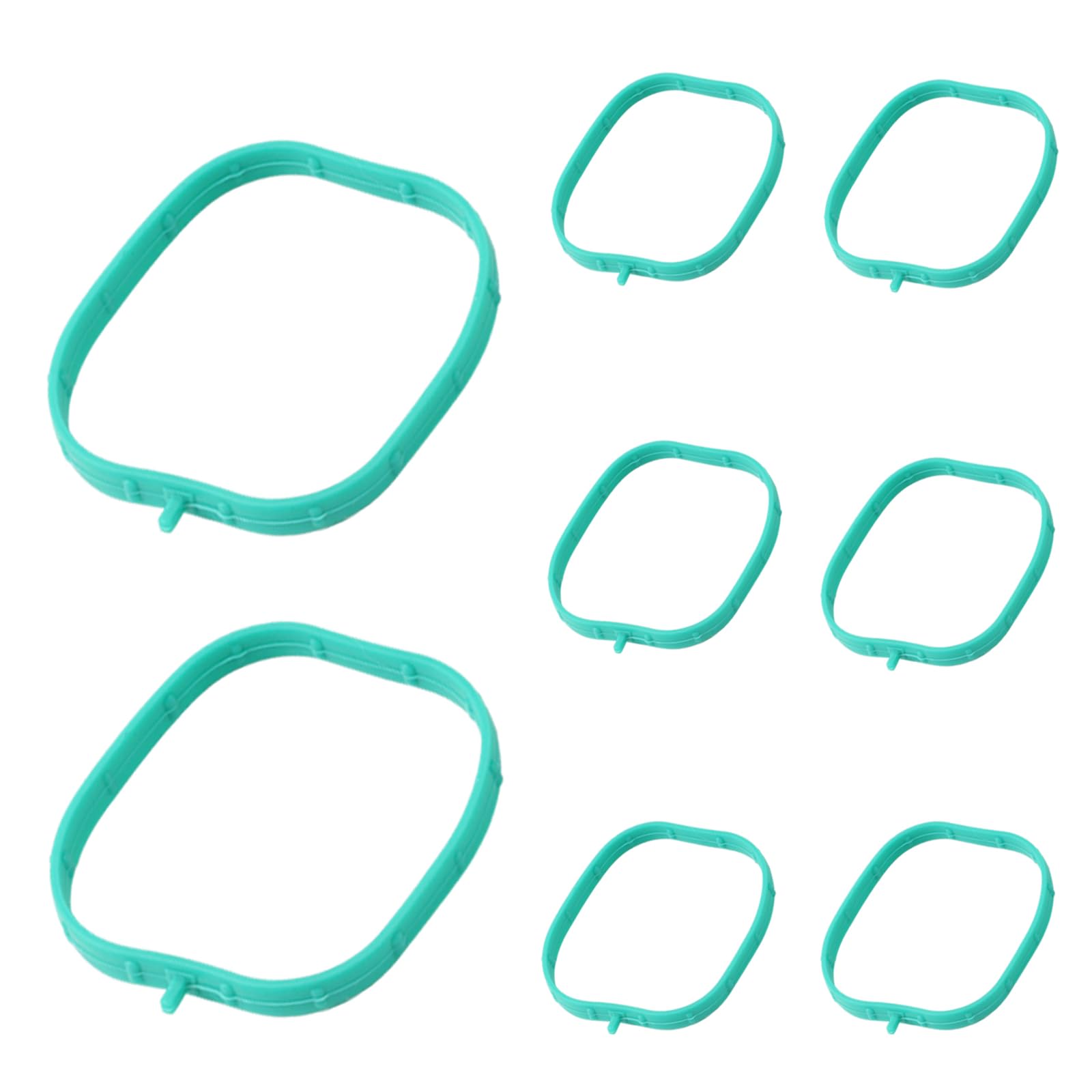 Dtomi 8-piece intake gasket kit close-up showing silicone seal for leak prevention
