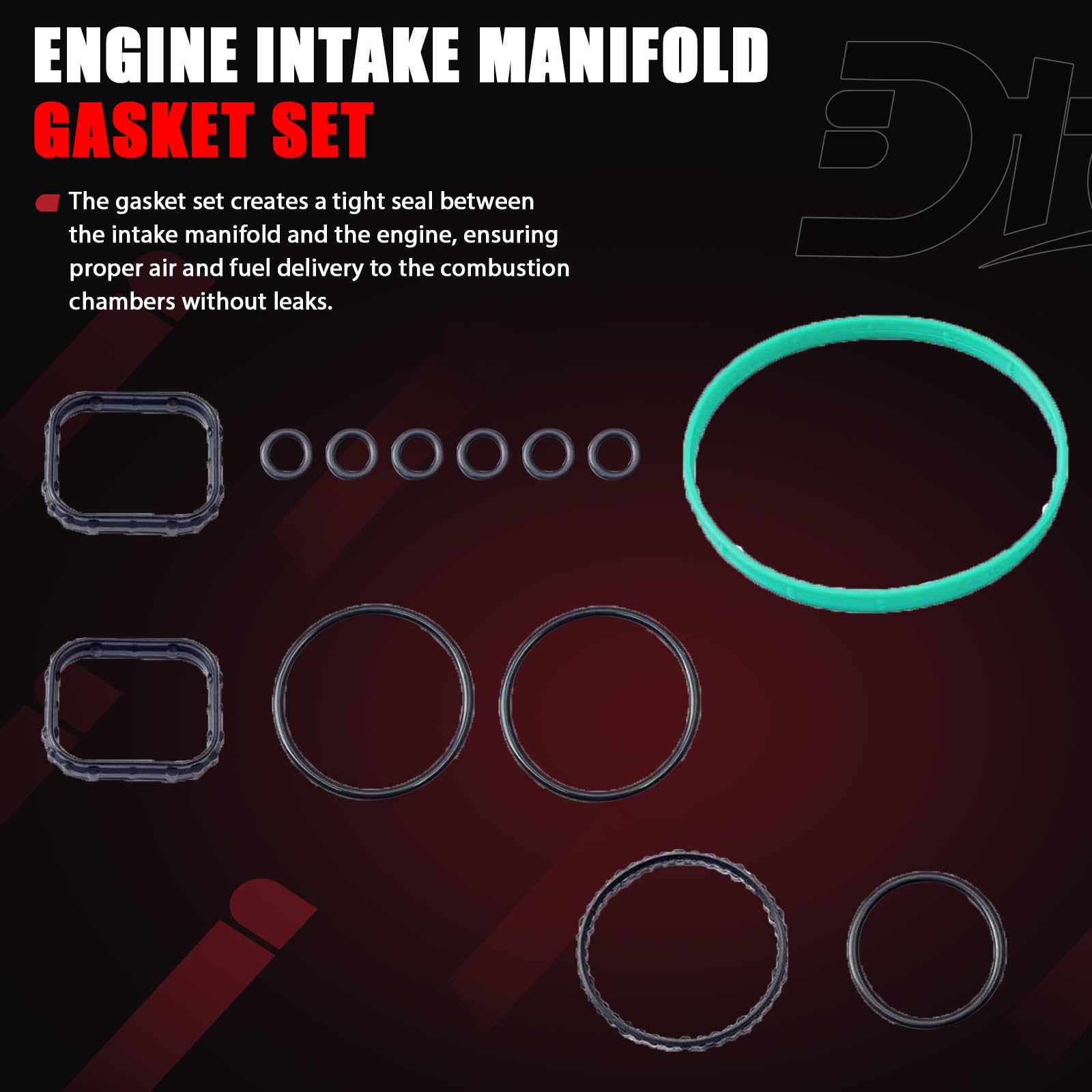 Dtomi gasket set in the engine bay for installation context.