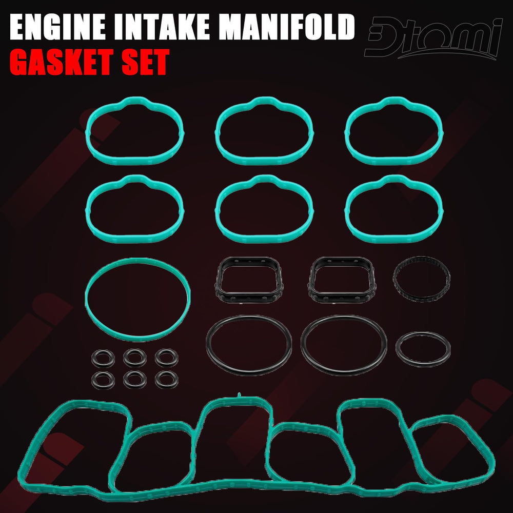 Dtomi gasket set with labels visible for quick reference during fitment.