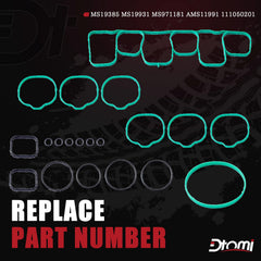 Dtomi gasket set opened with parts spread for easy inspection.