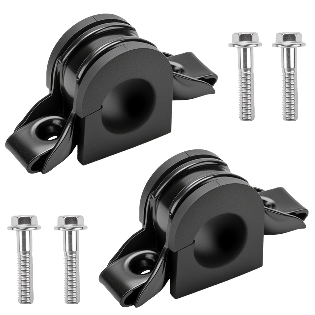 Dtomi front view of stabilizer bar bushings improving steering stability
