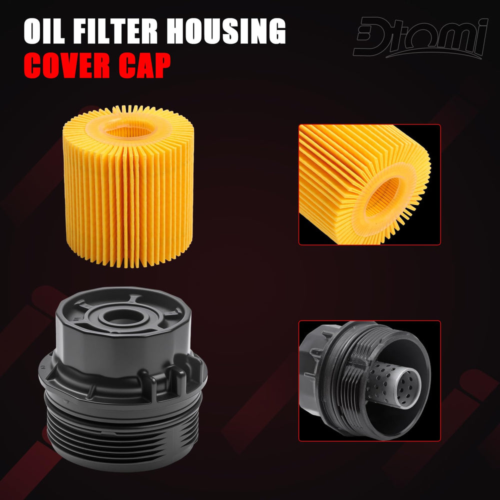 Dtomi oil filter housing cap for Lexus CT200h, lasting seal and fit