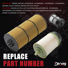 Dtomi oil filter P551005 close-up for strong engine protection