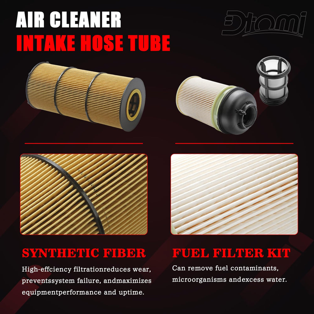 Dtomi package includes both fuel and oil filters