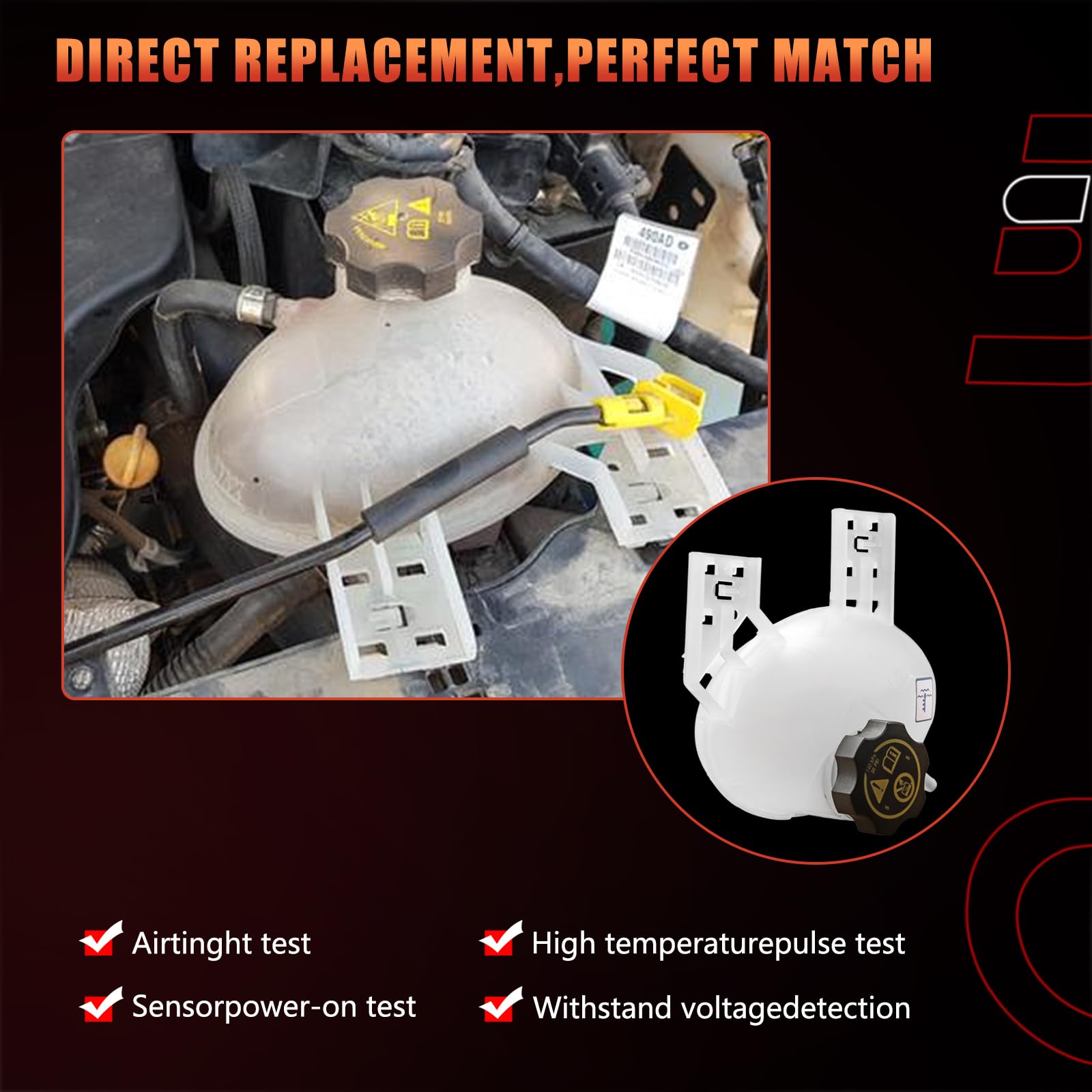 Dtomi packaged coolant reservoir image showcasing complete replacement kit