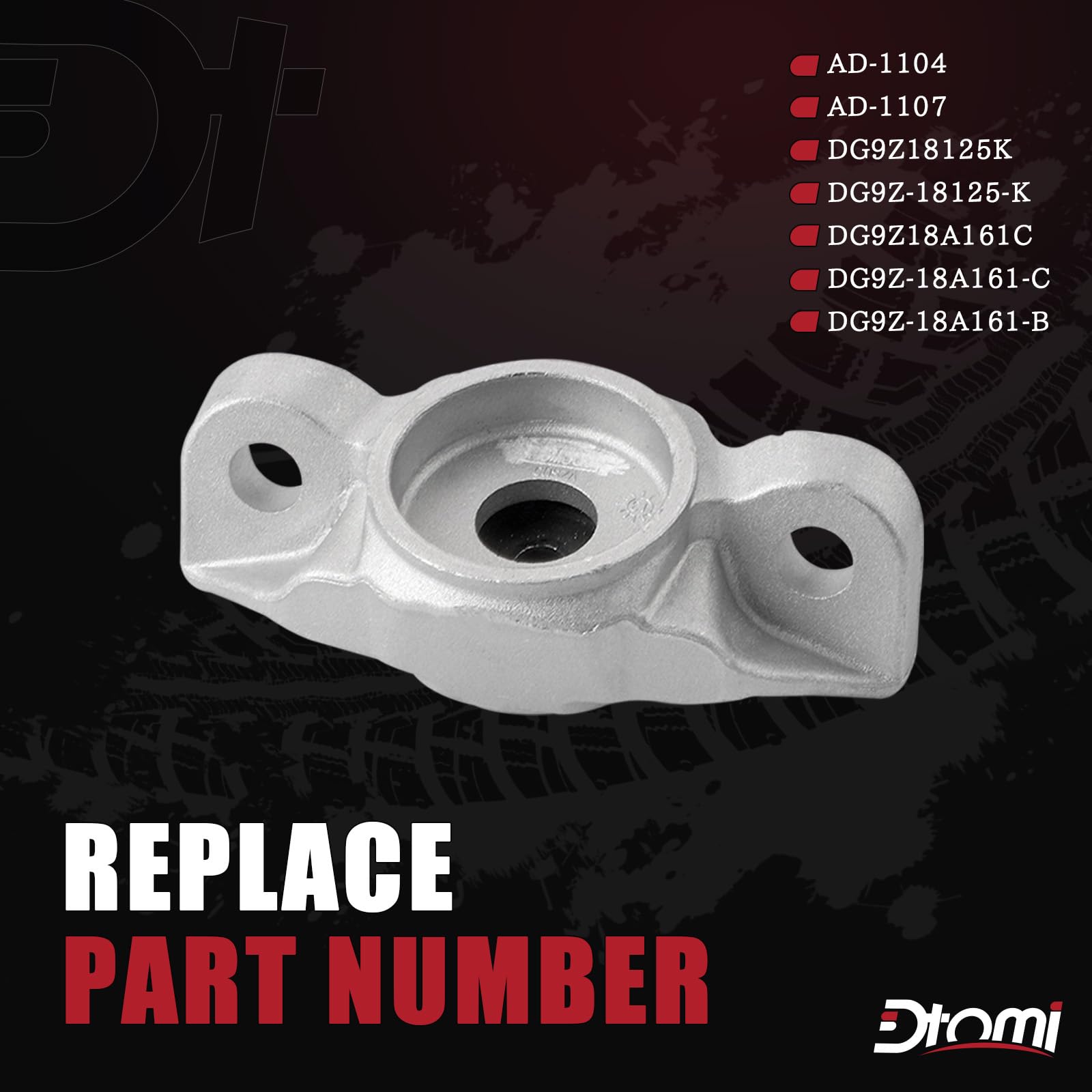 Dtomi rear upper bracket mount on Lincoln MKZ side view demonstrates durable support