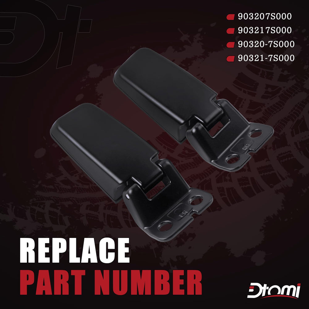Dtomi rear window hinge right with corrosion-resistant finish for smooth opening.