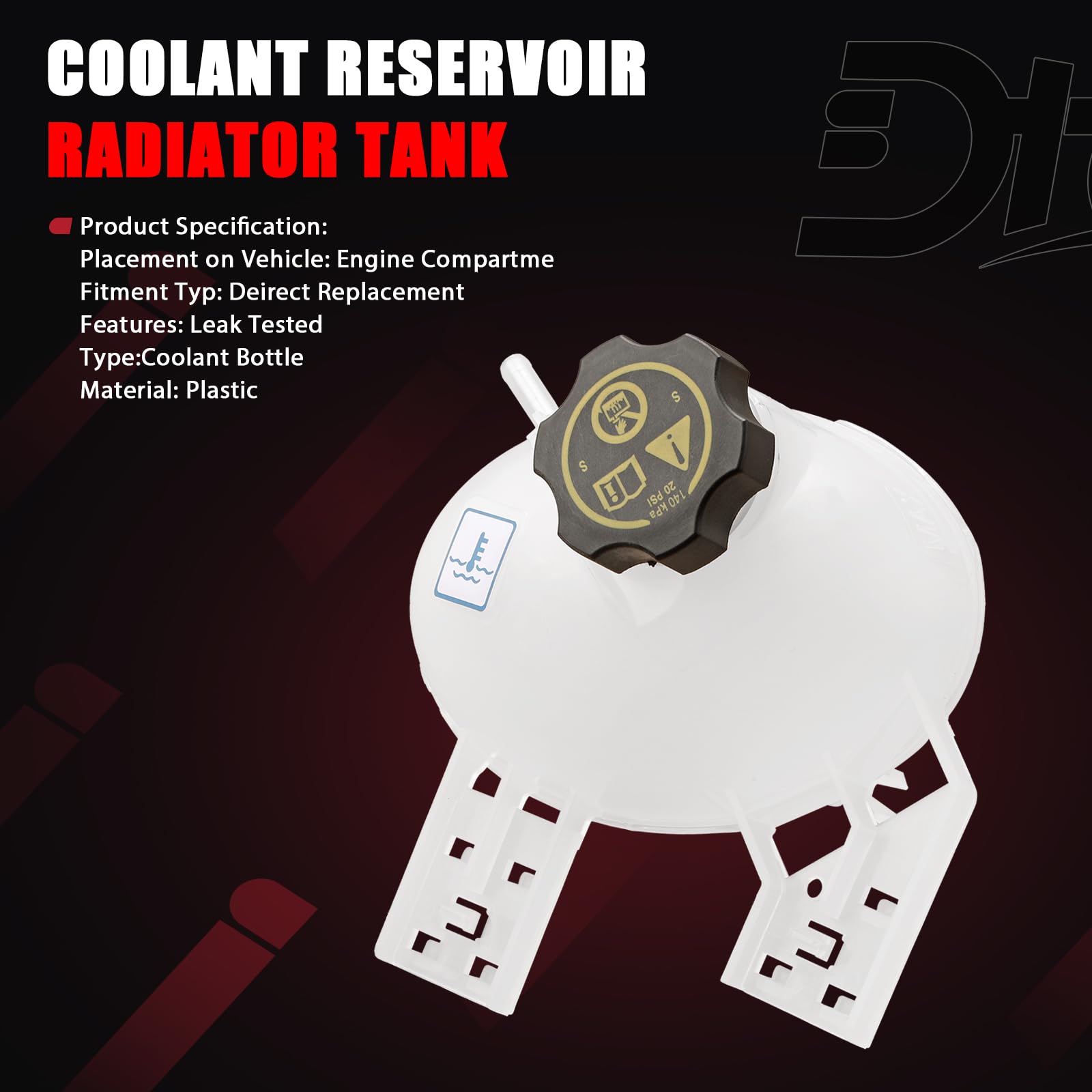 Dtomi reservoir mounted on vehicle demonstrating snug fit