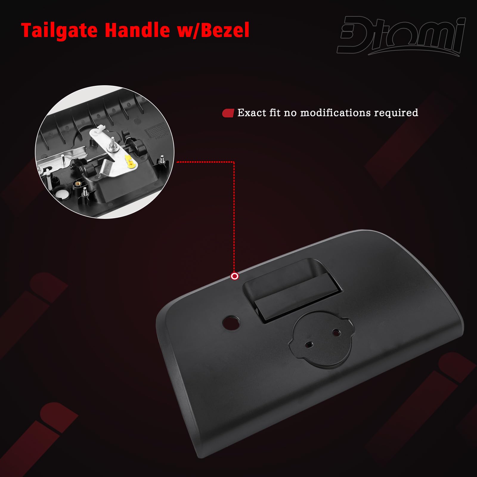 Quality-control ensured handle for direct replacement on 2001-2004 Frontier.