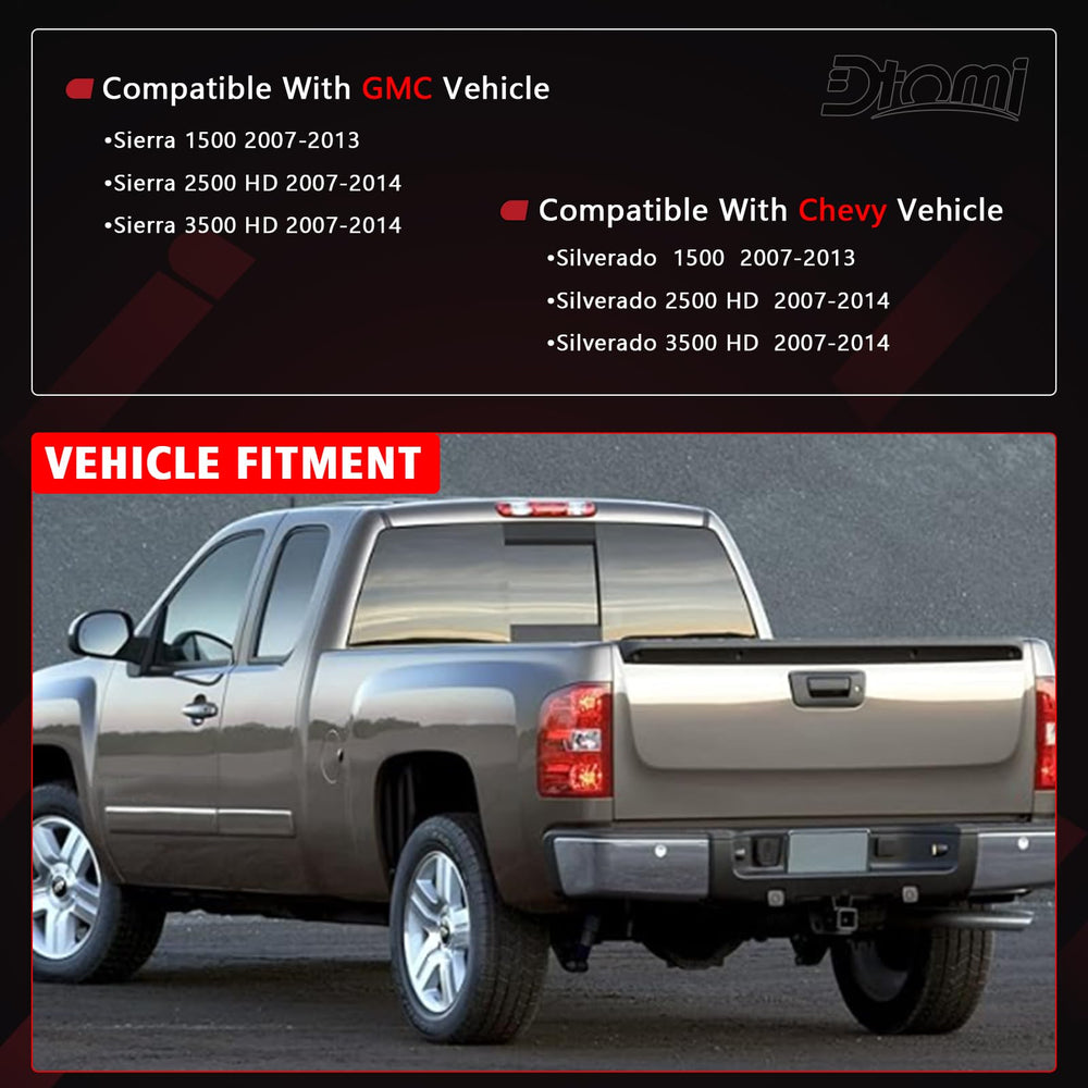 Dtomi tailgate handle for Sierra 1500 (2007–2013) replacement, reliable fit.