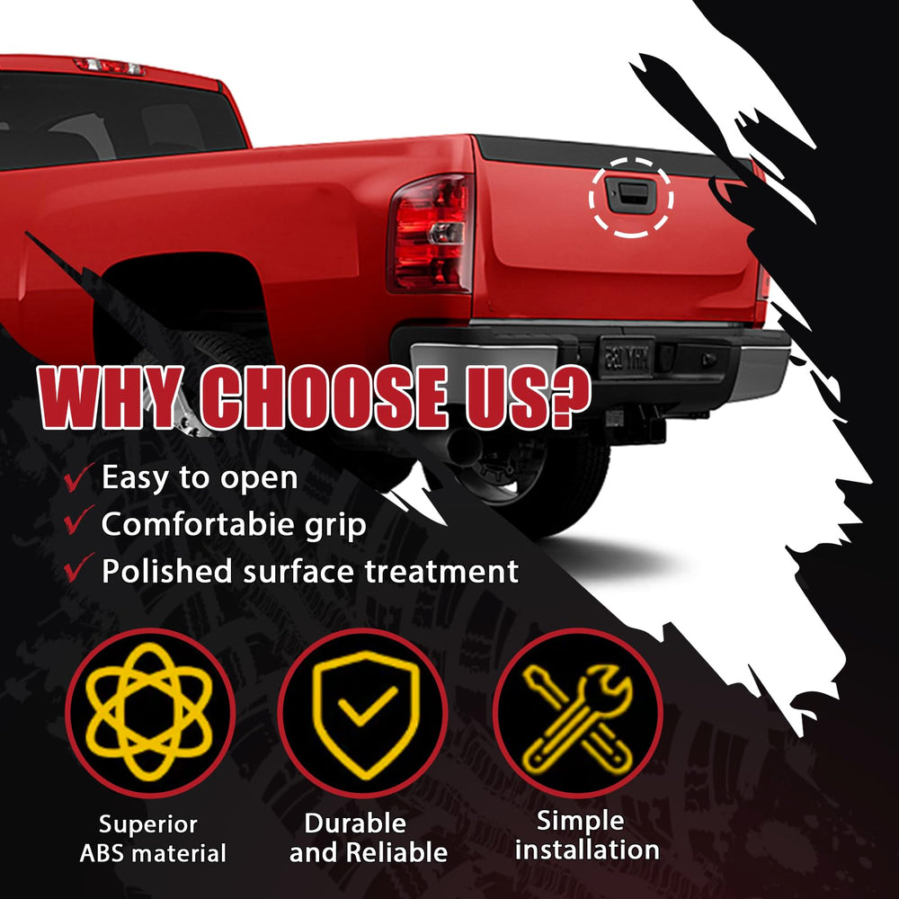 Dtomi tailgate handle for Silverado 1500 (2007–2013) retrofit for secure closure.