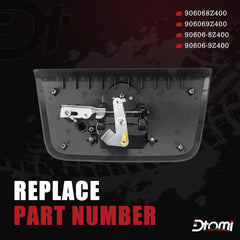 Dtomi tailgate handle for Frontier 2001-2004 enhances access and restoration.