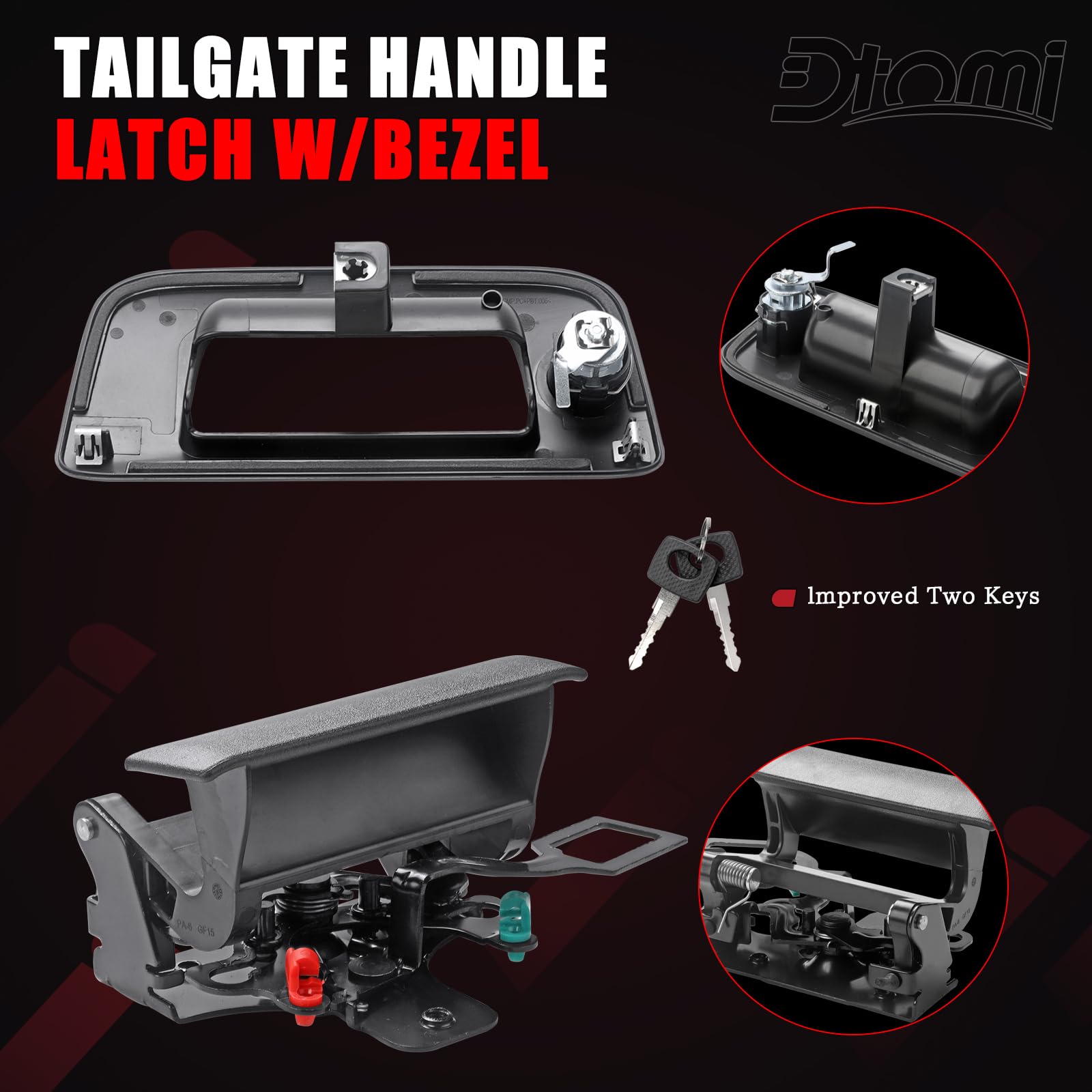 Dtomi tailgate handle passes OEM-style testing for consistent performance.
