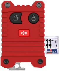 Dubbs Hardware Ford key fob case with 3-button red fob for secure fit