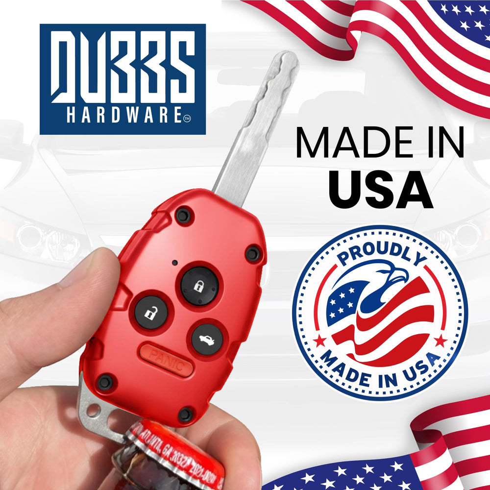 Long-lasting performance visual for the Dubbs Hardware key fob shell.