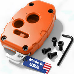 Dubbs Honda key fob shell blaze orange three-button enhances grip and protection
