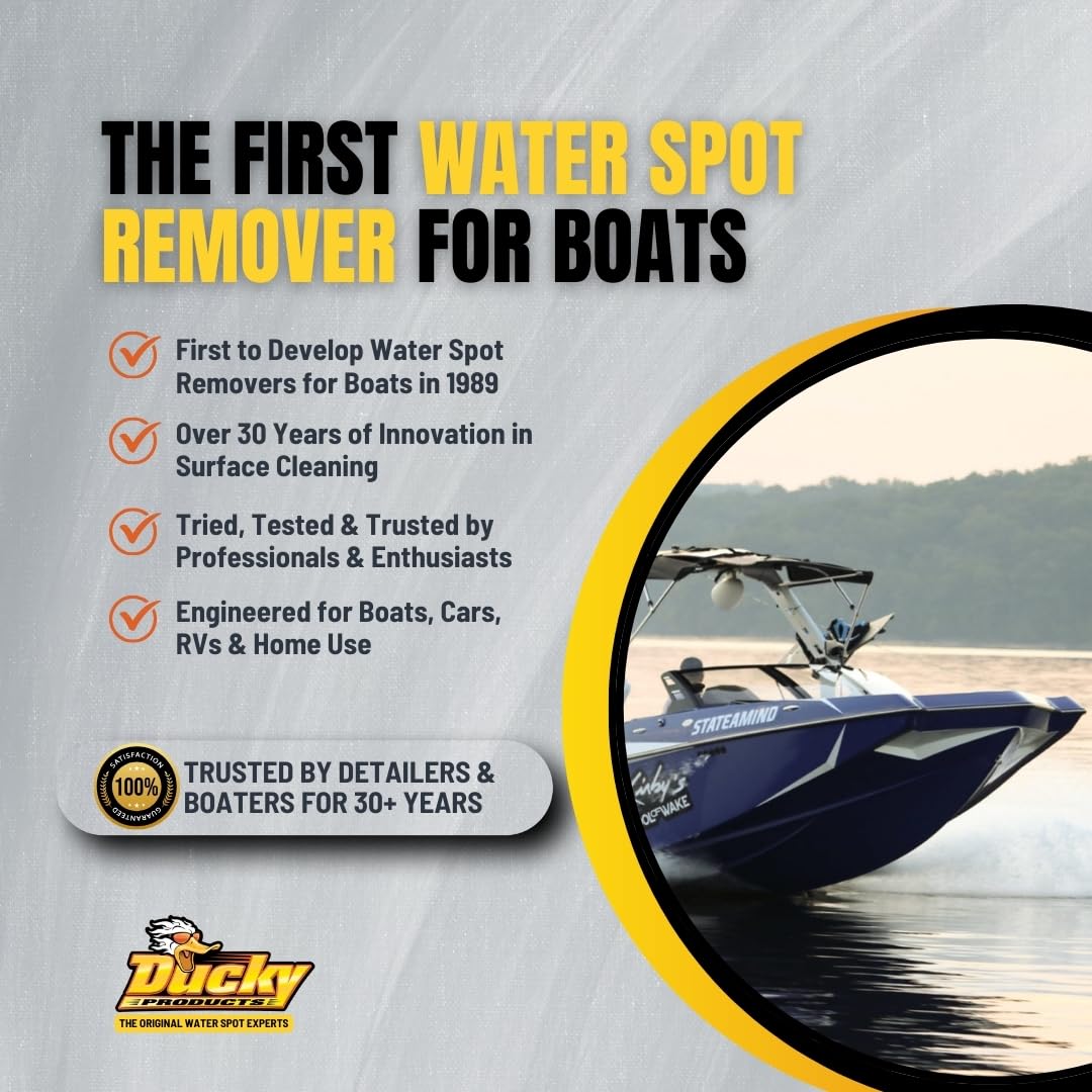 DUCKY PRODUCTS Water Spot Plus provides UV protection for exterior finishes