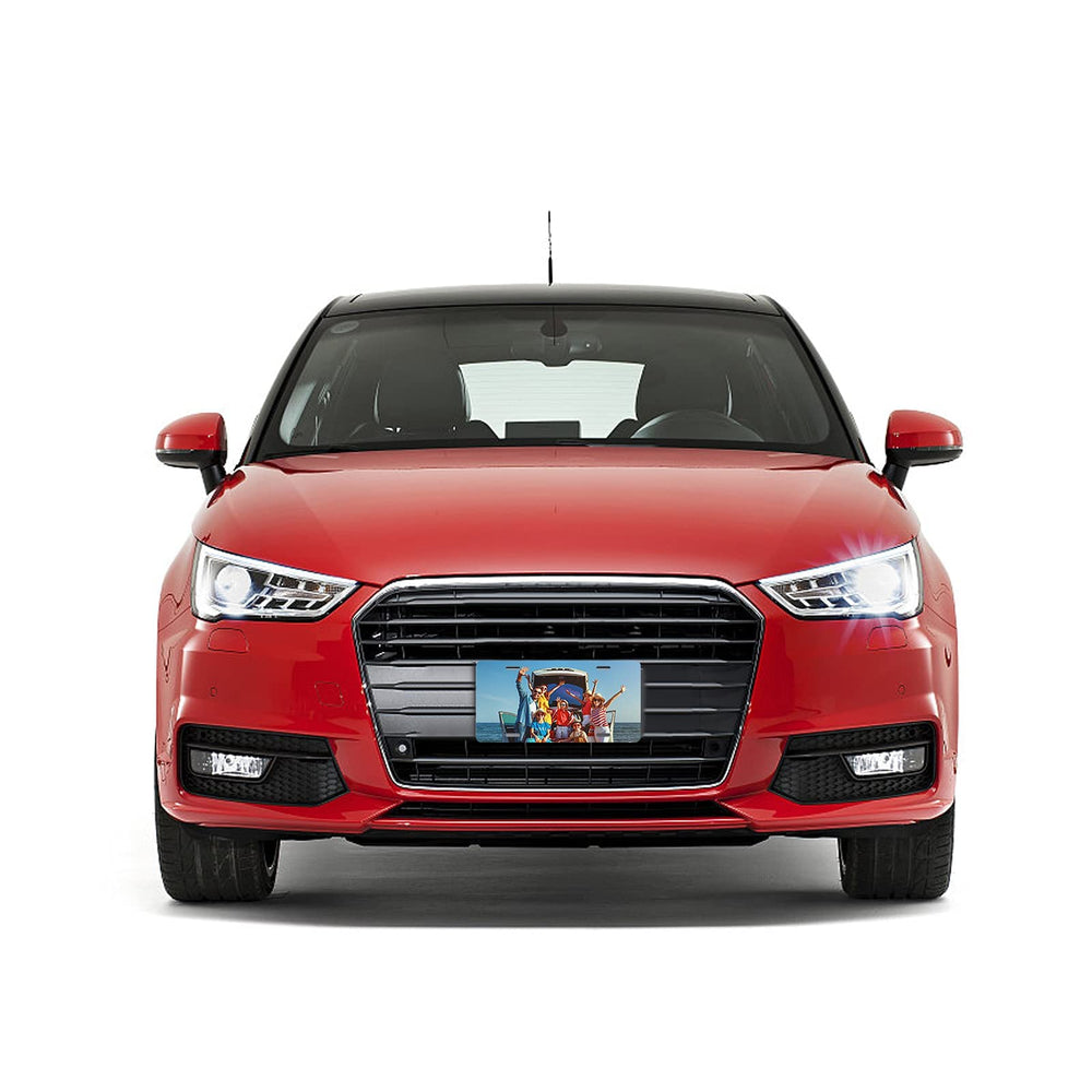 DUDSOEHO front license plate blank suited for indoor and outdoor use.