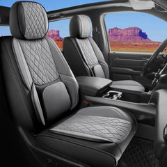 DuDuWang f150 custom-fit front seat cover protects seats with a stylish, durable finish.