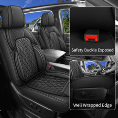 DuDuWang faux leather seat cover texture adds a premium feel and durability.