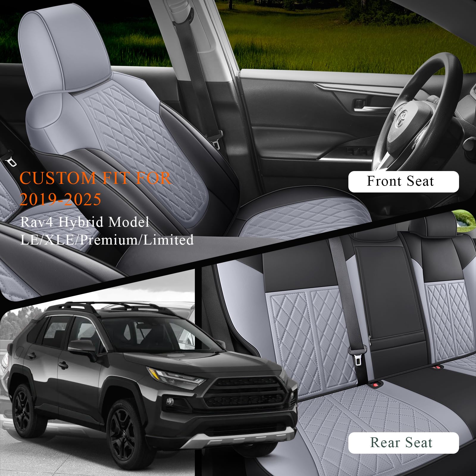 DuDuWang Rav4 seat covers are pet-friendly, protecting against dirt and fur during rides.