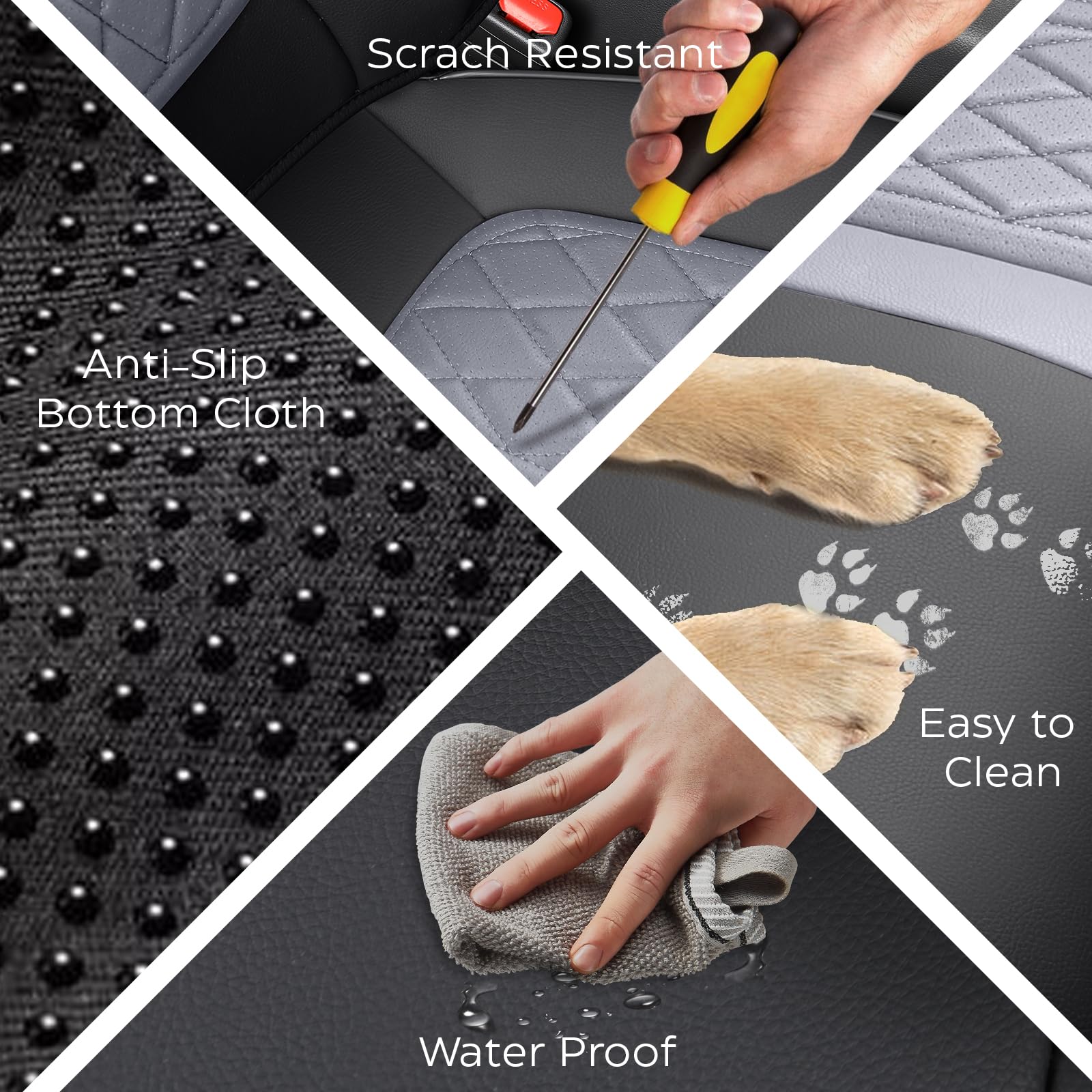 DuDuWang Rav4 seat covers use seamless stitching for a tailored, premium look.