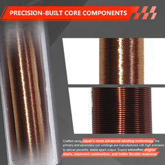 Close-up of Dueyu coil core assembly with precision windings