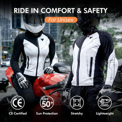DUHAN armored shirt shoulder guards protect shoulders during cornering.