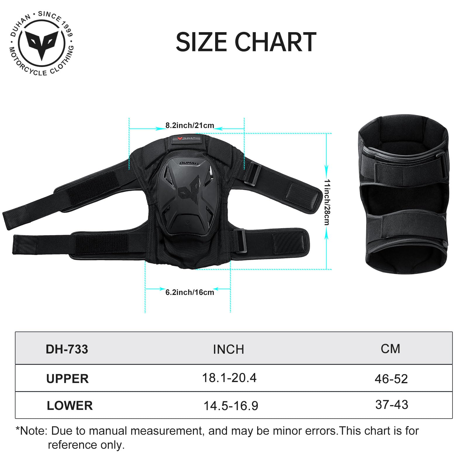 DUHAN knee pads suitable for motocross, MTB, skating and more.