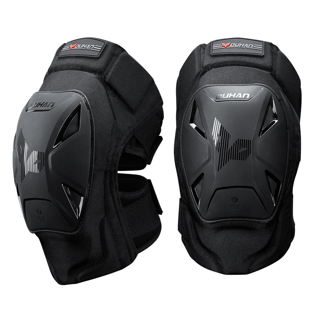 DUHAN knee pads with outer TPU shell for enhanced impact protection.