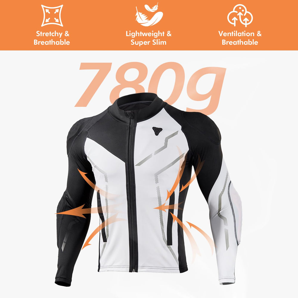 DUHAN armored shirt elbow guards support agile riding.