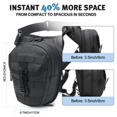DUHAN Thigh Bag adjustable waist strap for a secure, comfortable fit.