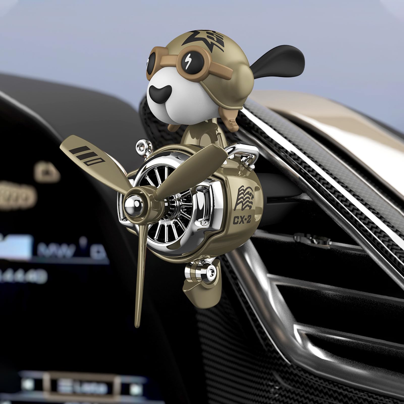 DUHKHAS cabin diffuser serves as cute decor for vehicles.