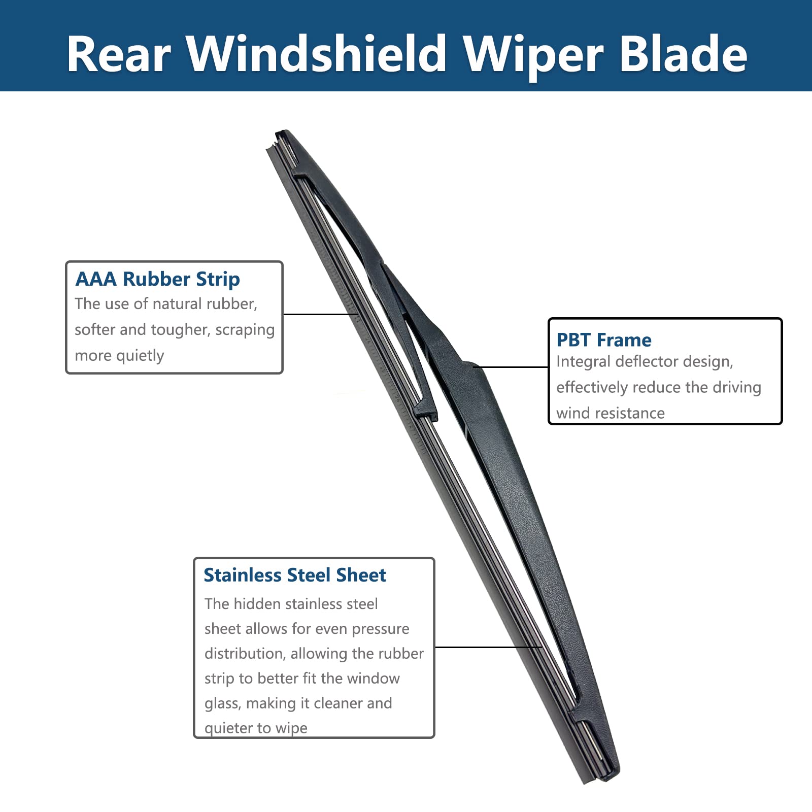 DUILEO Land Cruiser rear wiper set on rugged vehicle surface
