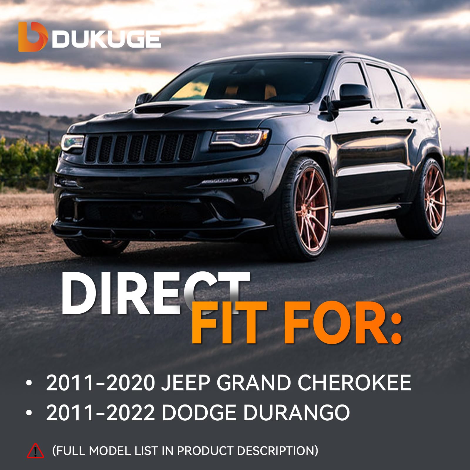 Dukuge hood strut on Jeep Grand Cherokee delivering smoother opening and closing