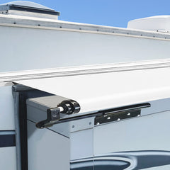 Dulepax RV awning fabric replacement 46x110 white for universal fit.